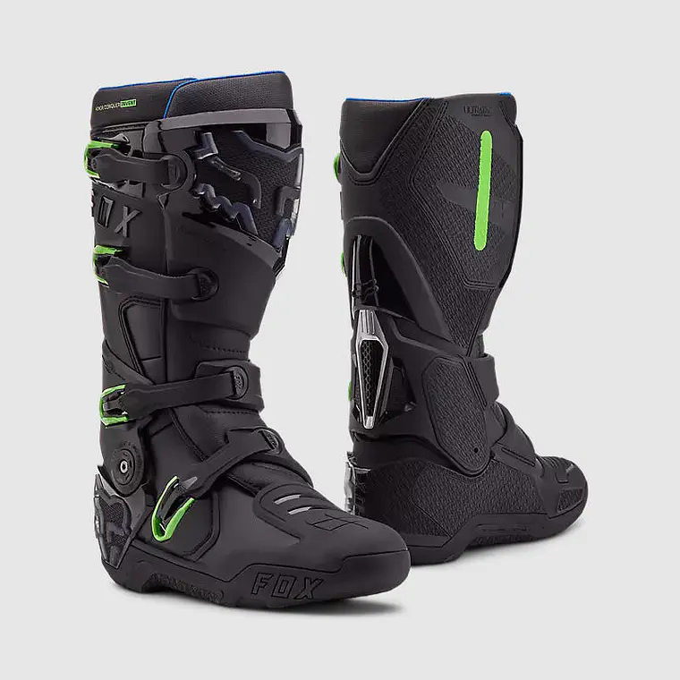 Botas Moto Instinct Edición Limitada 50 Años Negro/Verde Fox 1