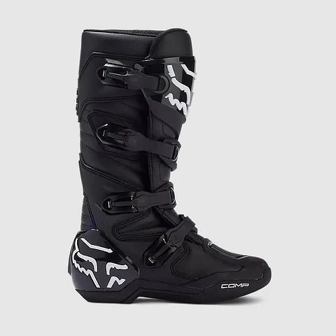 Botas Moto Mujer Comp Negro/Blanco Fox