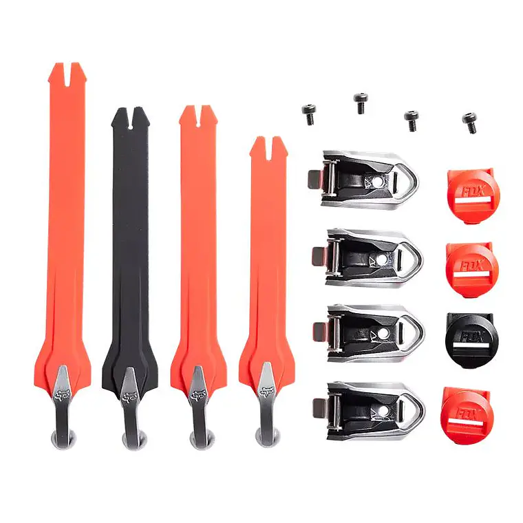 Repuesto Bota Moto Instinct Strap Kit 22 Rojo Fluor Fox 3