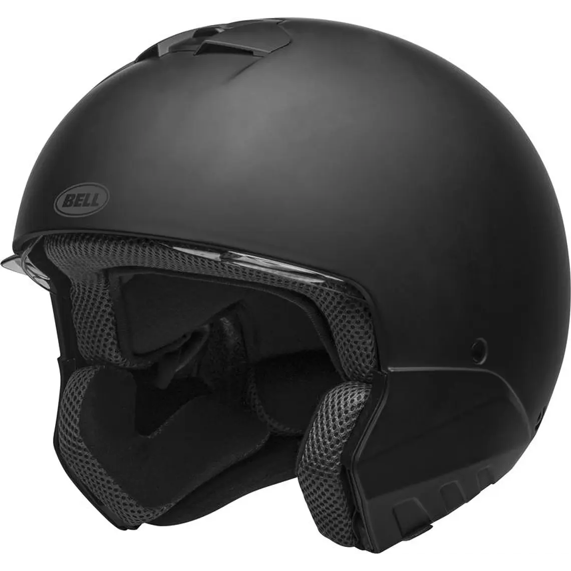 Casco Moto Calle Broozer Negro Mate Certificado QR Bell 1
