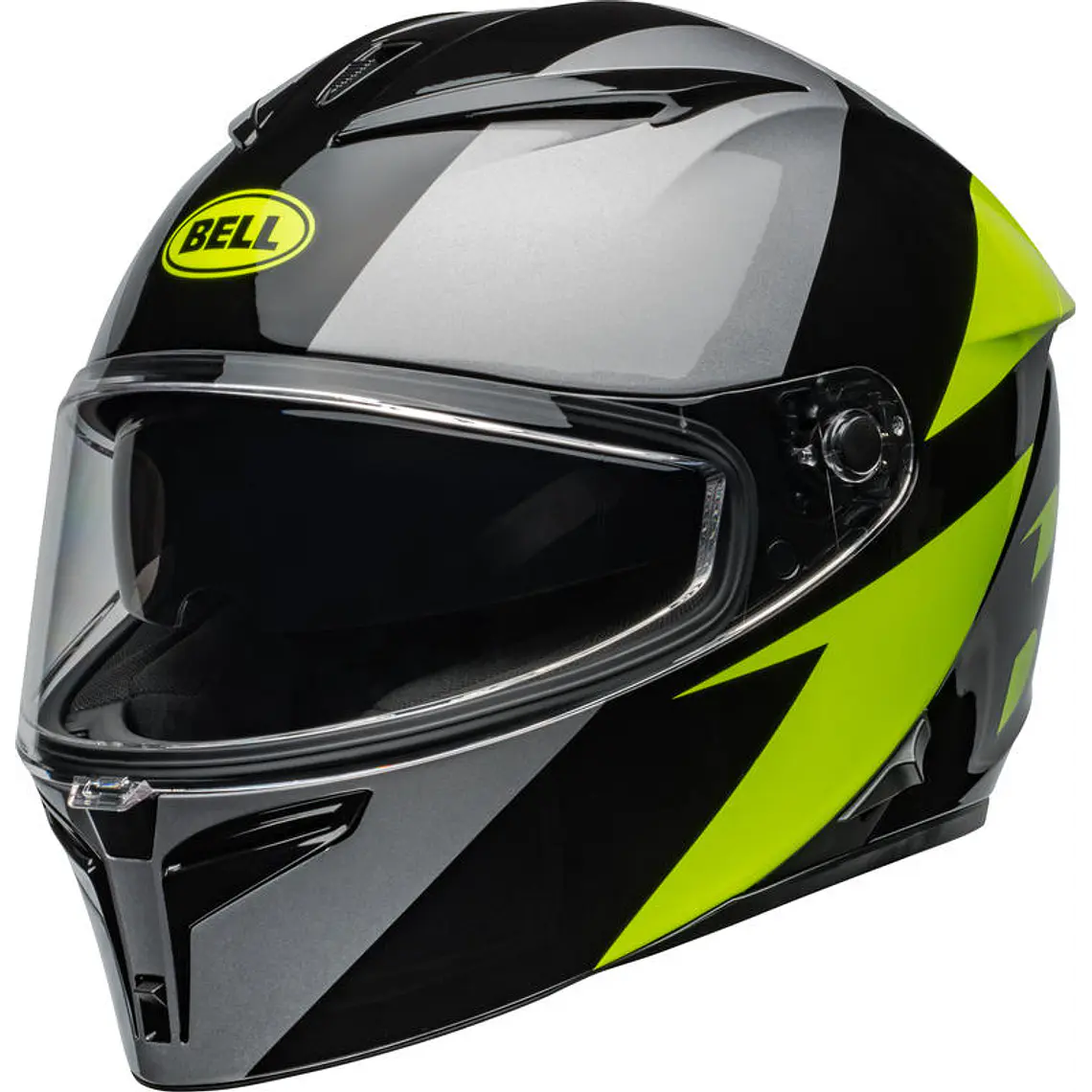 Casco Moto Calle Lithium Shear Gris Certificado QR Bell 1