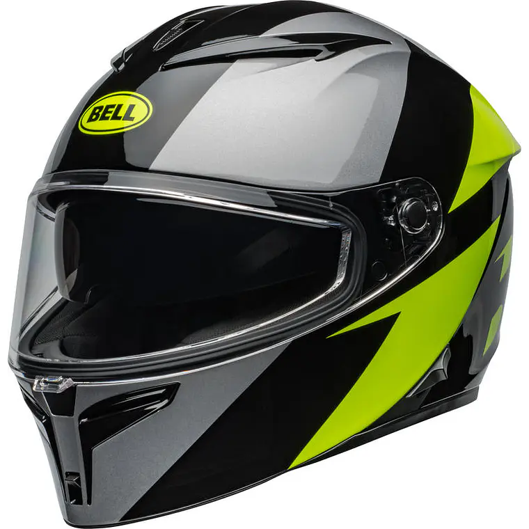 Casco Moto Calle Lithium Shear Gris Certificado QR Bell 1