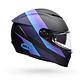 Casco Moto Calle Lithium Passion Negro/Azul Certificado QR Bell - Miniatura 2