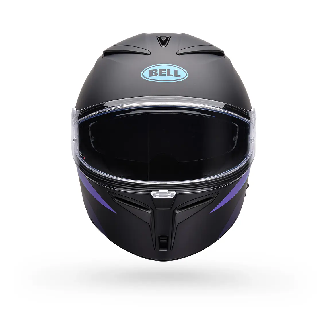 Casco Moto Calle Lithium Passion Negro/Azul Certificado QR Bell 3