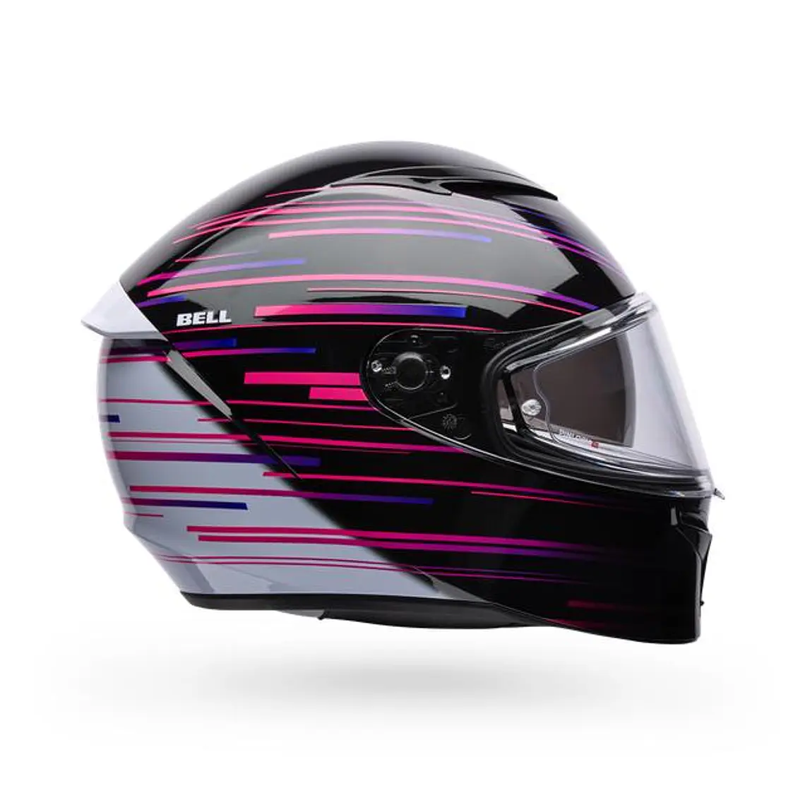 Casco Moto Calle Lithium Velo Negro/Blanco Certificado QR Bell 2