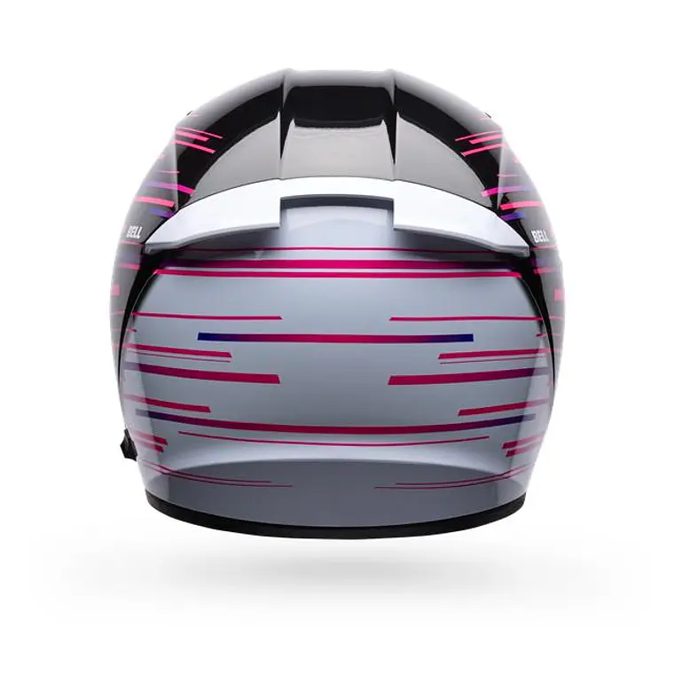Casco Moto Calle Lithium Velo Negro/Blanco Certificado QR Bell 4