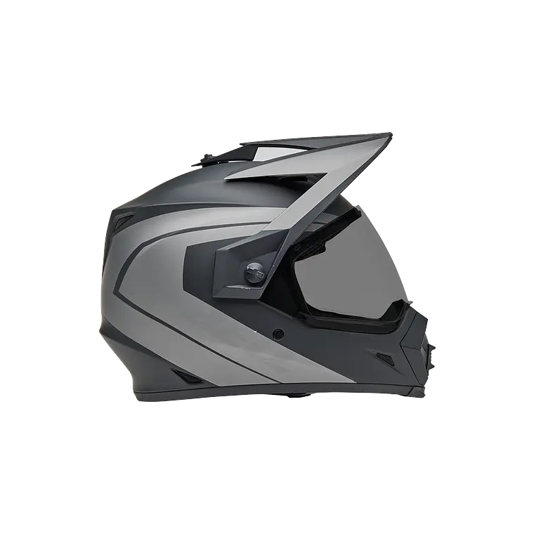 Casco Moto Calle MX-9 ADV Certificado QR Gris Bell 1