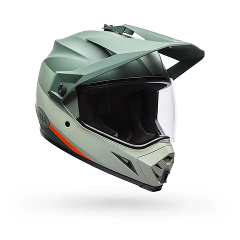 Casco Moto Calle MX-9 ADV Certificado QR Verde Bell