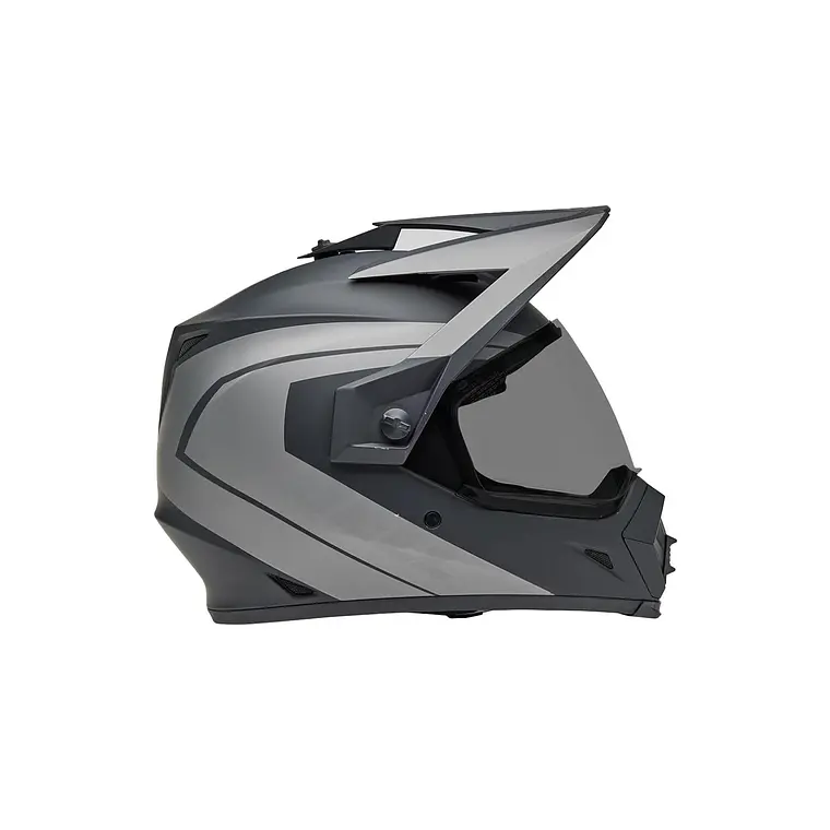 Casco Moto Calle MX-9 ADV Certificado QR Gris Bell 5