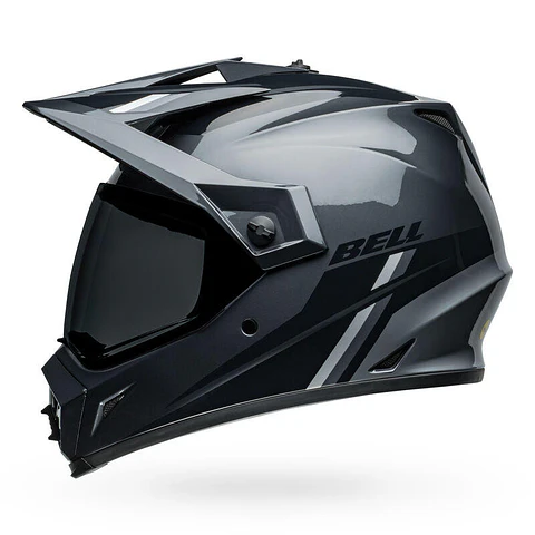 Casco Moto Calle MX-9 Adventure Mips Alpine Certificado QR Gris Carbon Bell