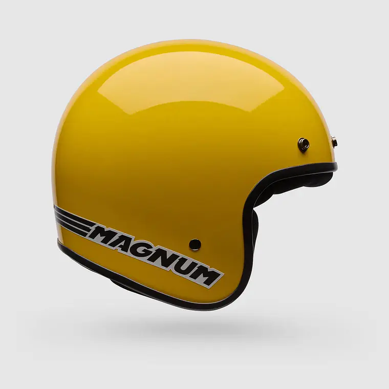 Casco Moto Calle Magnum Solid Amarillo Bell 1