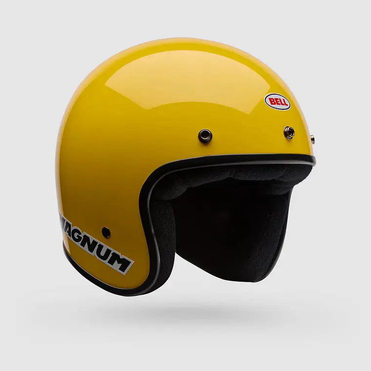 Casco Moto Calle Magnum Solid Amarillo Bell 2