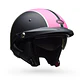 Casco Moto Calle Pit Boss Negro/Rosado Mate Certificado QR Bell - Miniatura 1