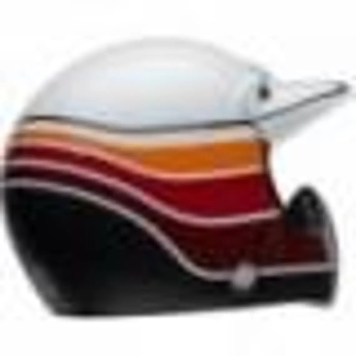 Casco Moto Calle Moto-3 Classic Blanco Naranjo Certificado QR Bell 7