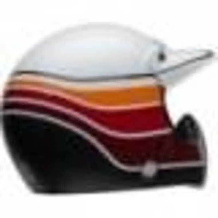 Casco Moto Calle Moto-3 Classic Blanco Naranjo Certificado QR Bell 7