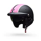 Casco Moto Calle Pit Boss Negro/Rosado Mate Certificado QR Bell - Miniatura 3