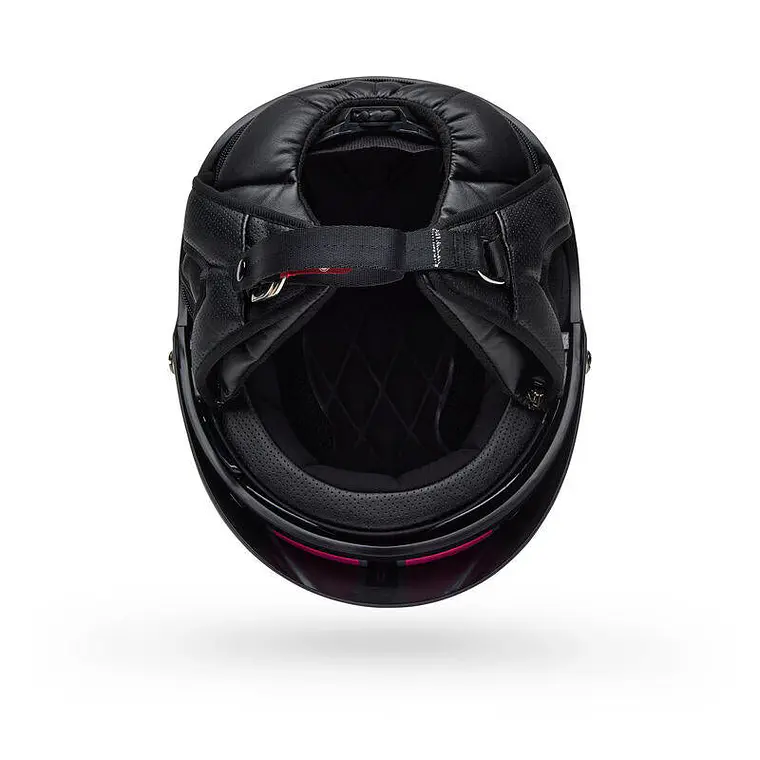Casco Moto Calle Pit Boss Negro/Rosado Mate Certificado QR Bell 5