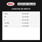Casco Moto Calle Pit Boss Negro/Rosado Mate Certificado QR Bell - Miniatura 6