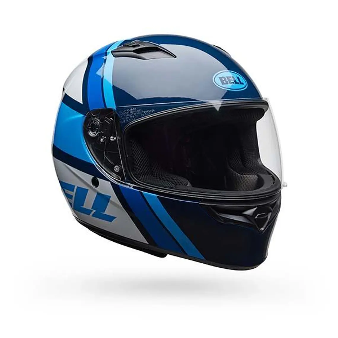 Casco Moto Calle Qualifier Chasm Azul Certificado QR Bell 1