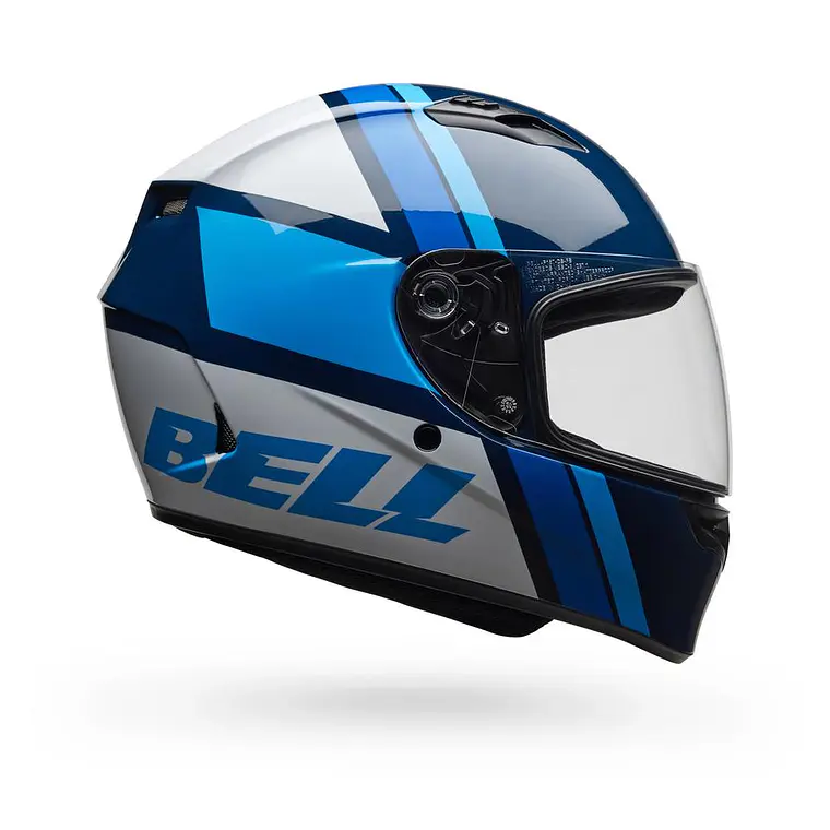 Casco Moto Calle Qualifier Chasm Azul Certificado QR Bell 4