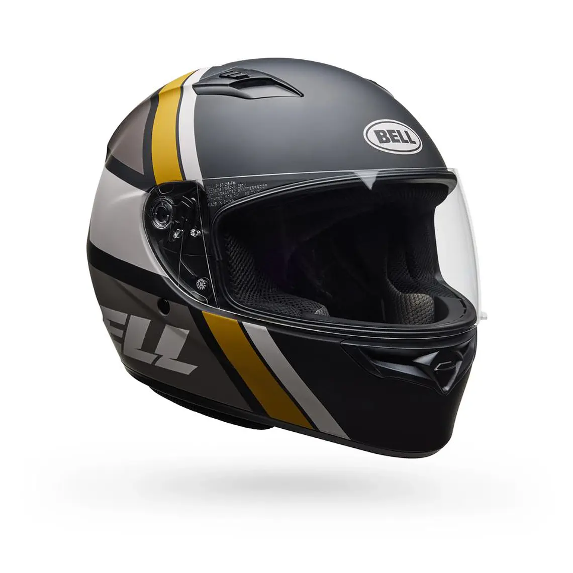Casco Moto Calle Qualifier Chasm Negro Dorado Certificado QR Bell 1