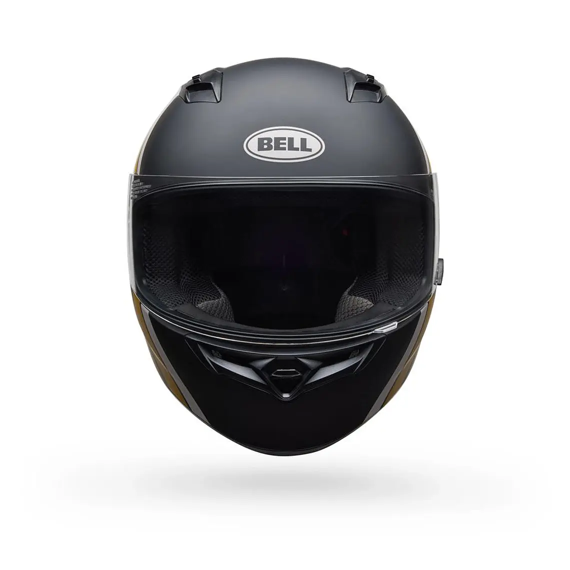 Casco Moto Calle Qualifier Chasm Negro Dorado Certificado QR Bell 4
