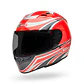 Casco Moto Calle Qualifier Conduit Rojo/Plateado Certificado QR Bell - Miniatura 1