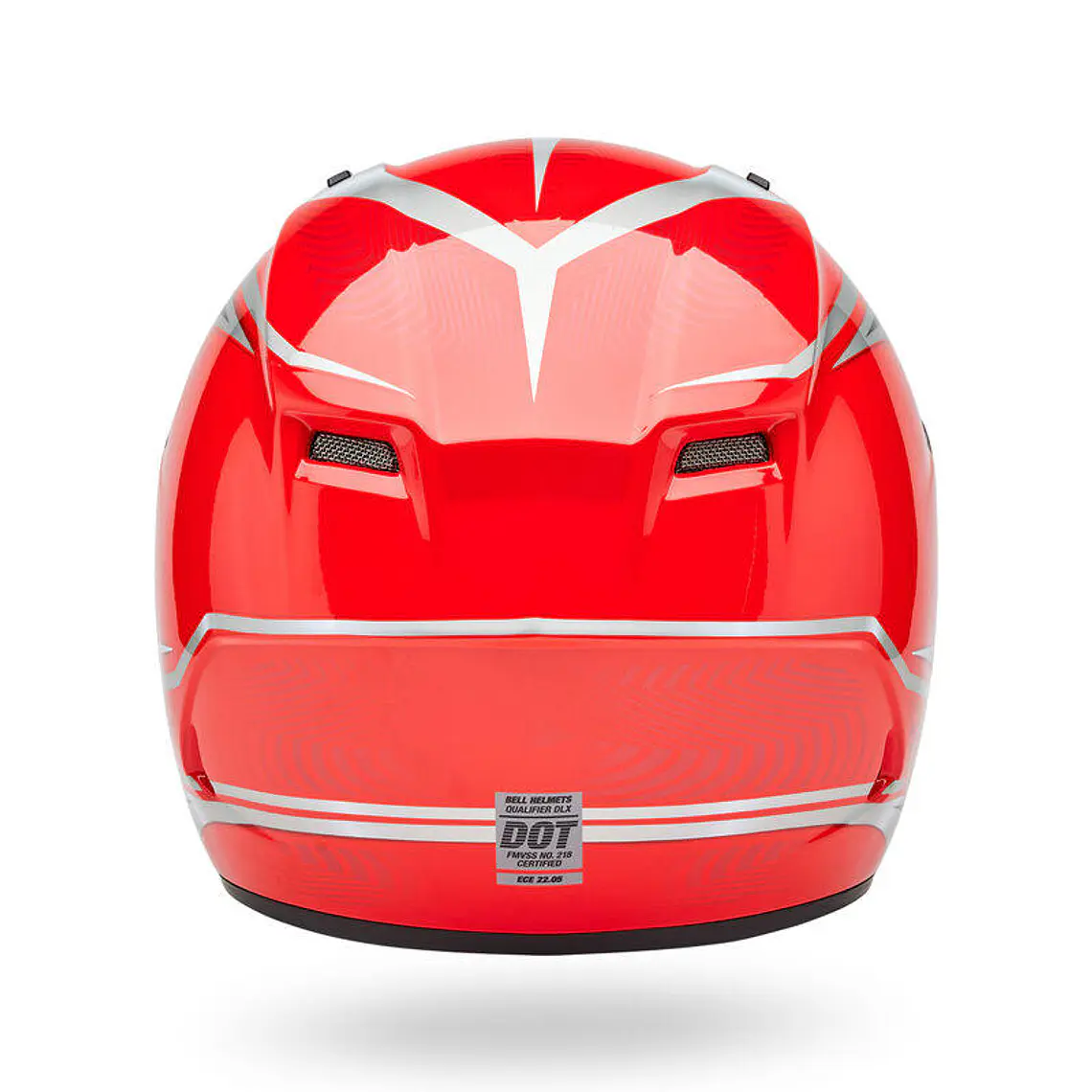 Casco Moto Calle Qualifier Conduit Rojo/Plateado Certificado QR Bell 4