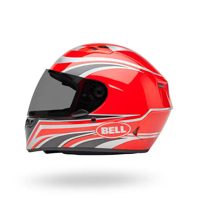 Casco Moto Calle Qualifier Conduit Rojo/Plateado Certificado QR Bell 7
