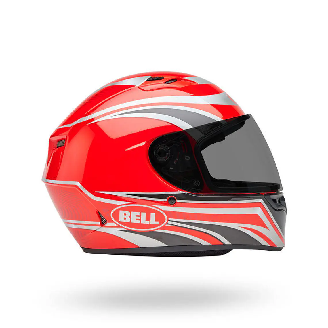 Casco Moto Calle Qualifier Conduit Rojo/Plateado Certificado QR Bell 8