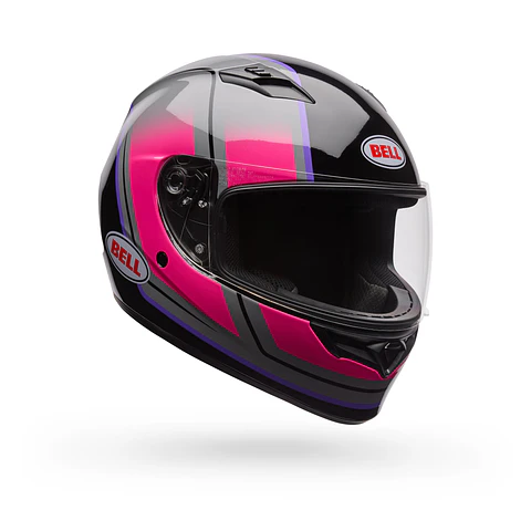 Casco Moto Calle Qualifier Grid Gris/Rosado Bell