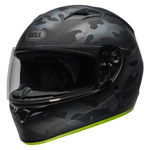 Casco Moto Calle Qualifier Stealth Mate Camo Certificado QR Bell