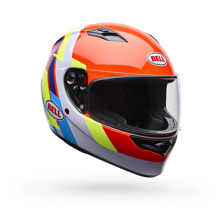 Casco Moto Calle Qualifier Vibe Naranjo Certificado QR Bell 1