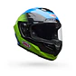 Casco Moto Calle Race Star DLX Flex Azul/Amarillo Certificado QR Bell - Miniatura 2