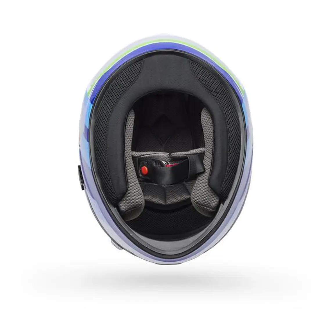 Casco Moto Calle Qualifier Vibe Azul/Blanco Certificado QR Bell 5