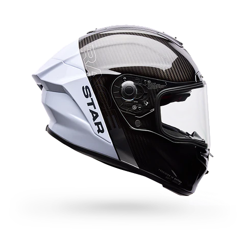 Casco Moto Calle Race Star DLX Flex Strike Blanco/Negro Bell