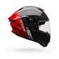 Casco Moto Calle Race Star DLX Flex Strike Rojo/Negro Bell - Miniatura 1