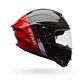 Casco Moto Calle Race Star DLX Flex Strike Rojo/Negro Bell - Miniatura 4