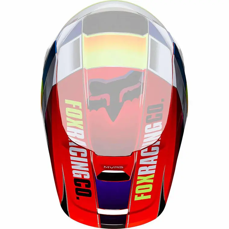 Visera Moto Niño V1 Yorr Blu/Rojo Fox 1