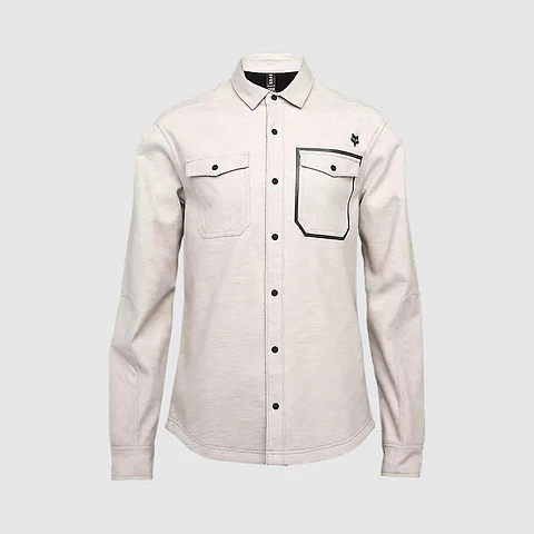 Camisa Moto Defend Drive Windbloc® Blanco Fox