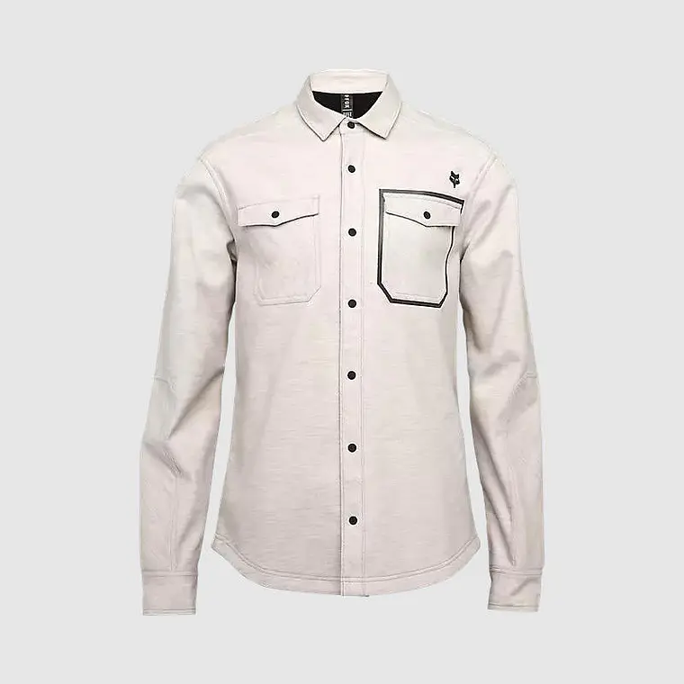 Camisa Moto Defend Drive Windbloc® Blanco Fox 1