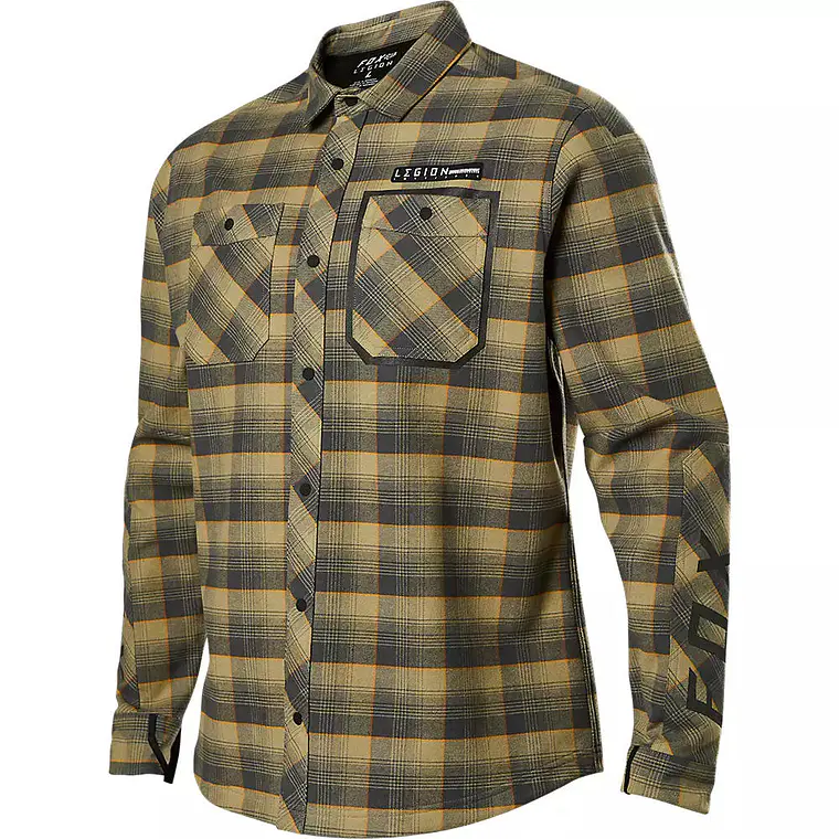 Camisa Moto Defend Drive Windbloc® Café Fox 2