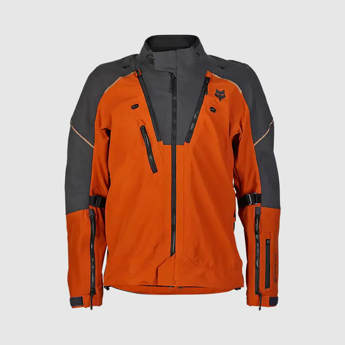 Chaqueta Moto Defend GORE-TEX ADV Impermeable Naranjo Fox 1