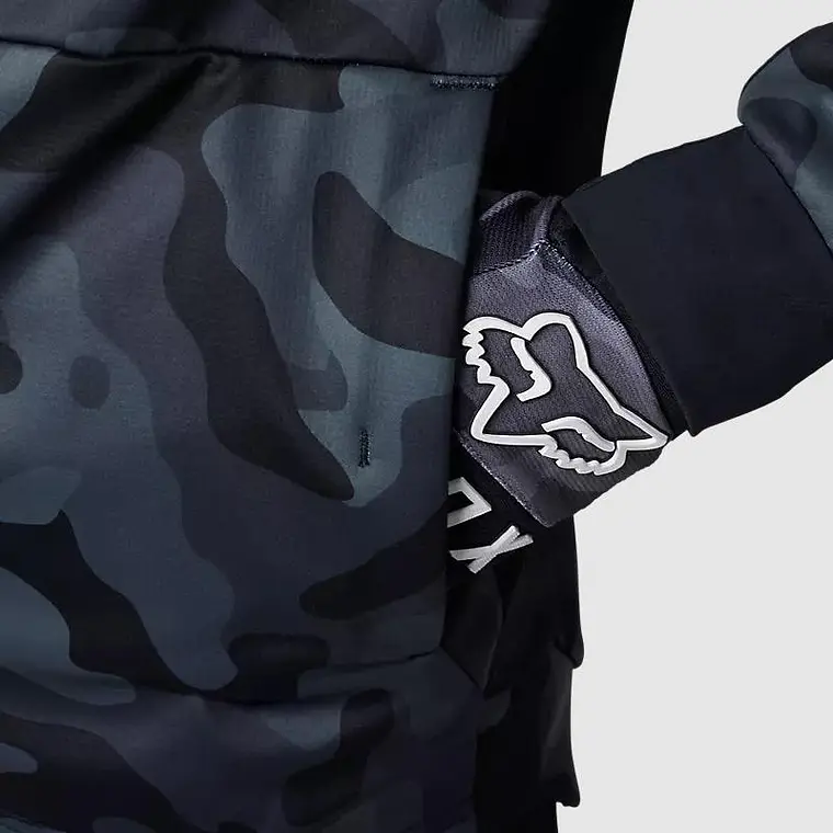 Chaqueta Moto Defend Drive Windbloc® Zip Negro Camo Fox 6
