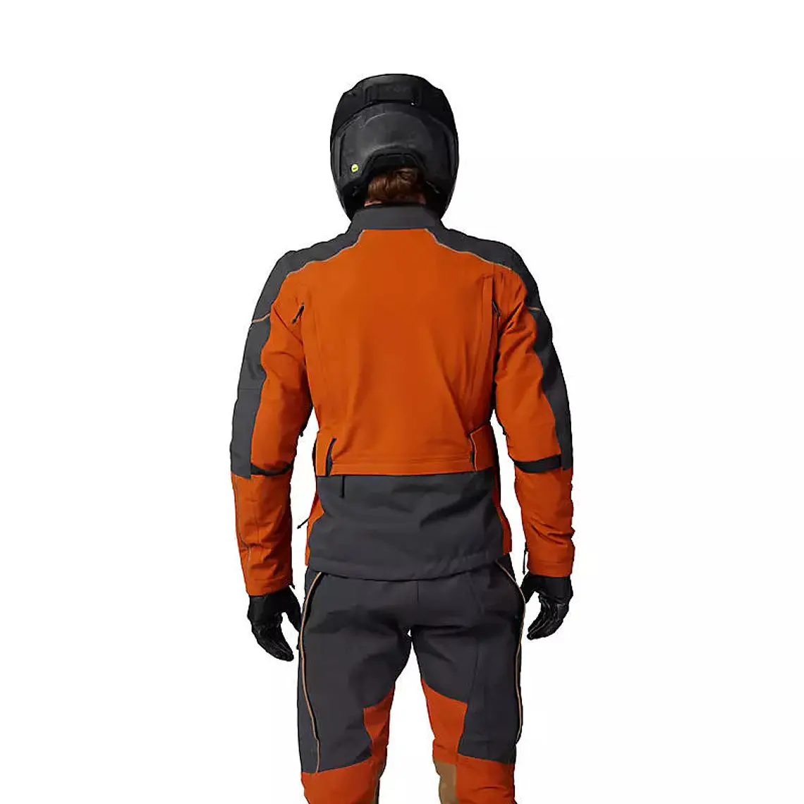 Chaqueta Moto Defend GORE-TEX ADV Impermeable Naranjo Fox 4