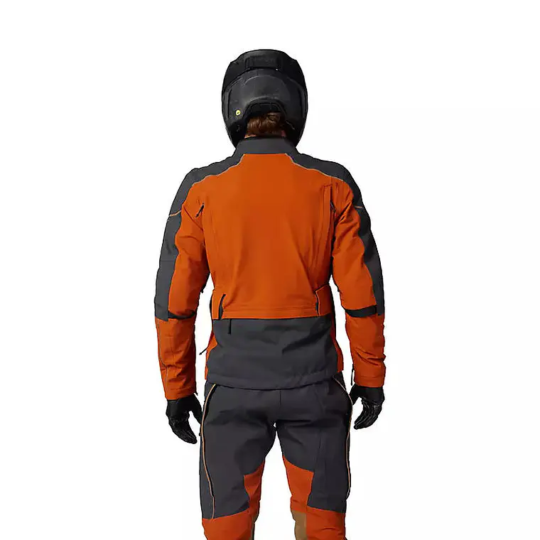Chaqueta Moto Defend GORE-TEX ADV Impermeable Naranjo Fox 4