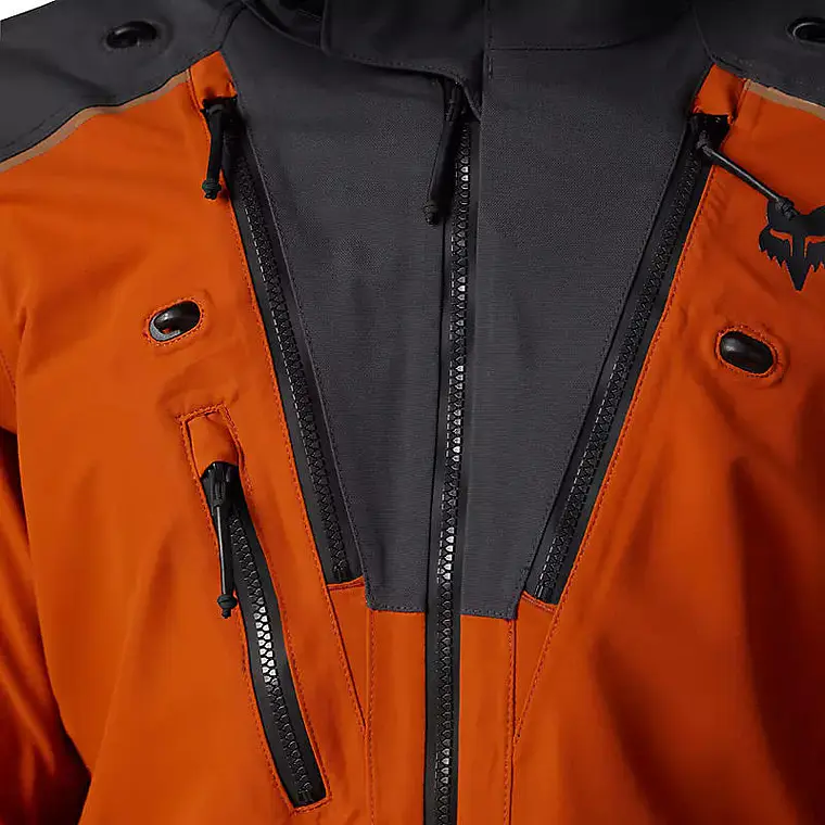 Chaqueta Moto Defend GORE-TEX ADV Impermeable Naranjo Fox 5