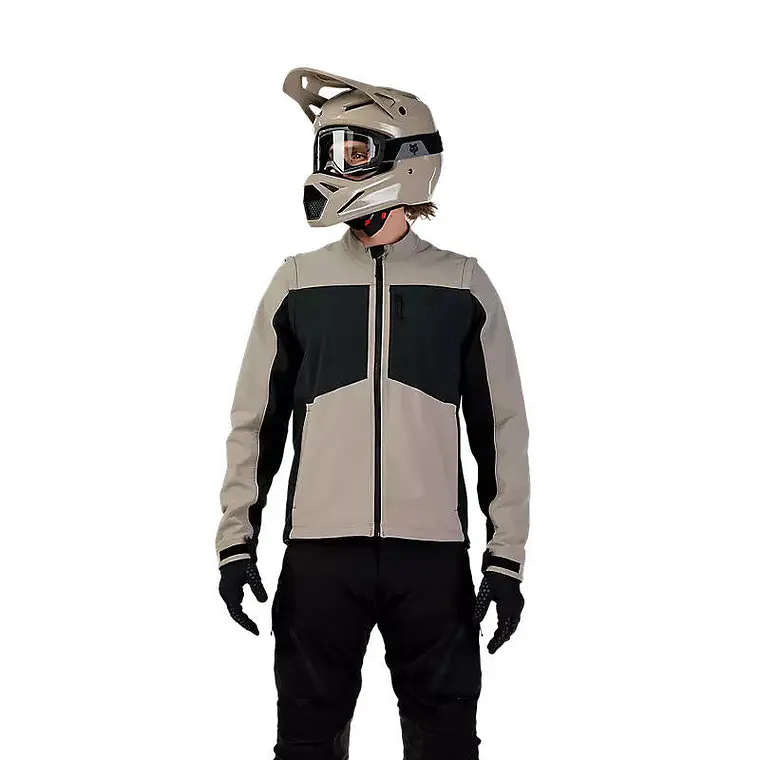 Chaqueta Moto Ranger Offroad Softshell Beige Fox 3