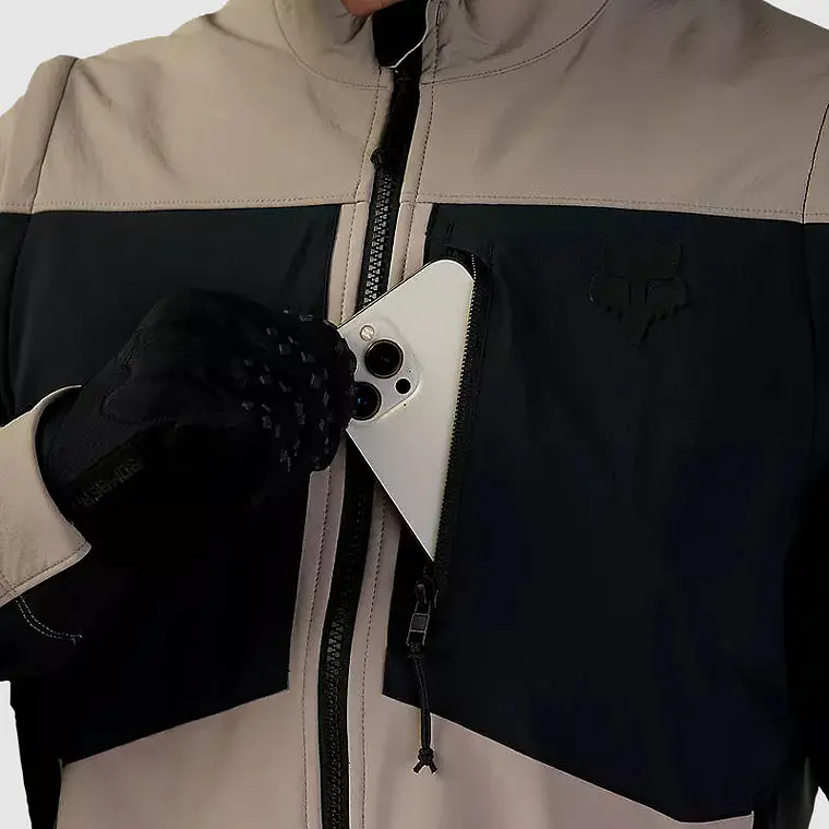 Chaqueta Moto Ranger Offroad Softshell Beige Fox 4