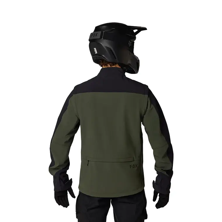 Chaqueta Moto Ranger Softshell Off-Road Verde Fox 4